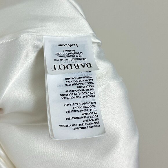 BARDOT Zephyra Short-Sleeve Collared Mini Dress in Orchid White US 8 (Large) - Picture 8 of 11